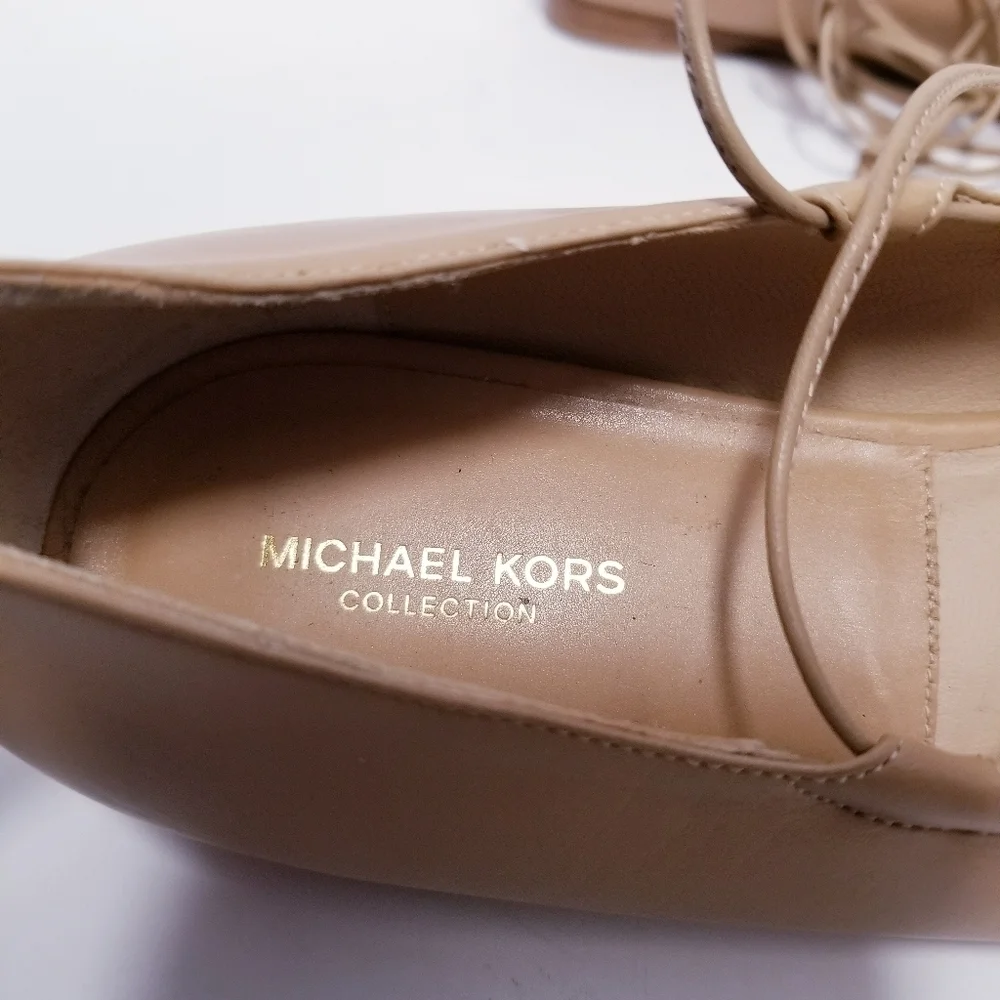 Michael‎ Kors Collection Kallie Leather Lace up flat